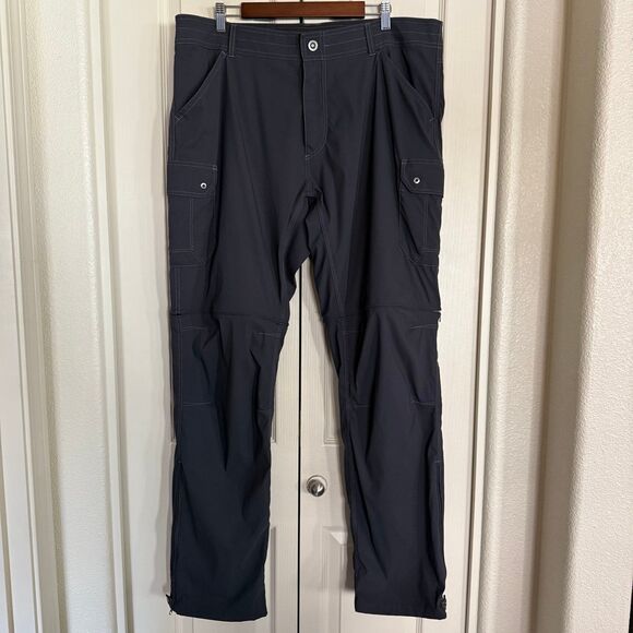 Kuhl Renegade Convertible Stealth Pants Men's 40x34 Gray Hiking Outdoors Active - Picture 1 of 12